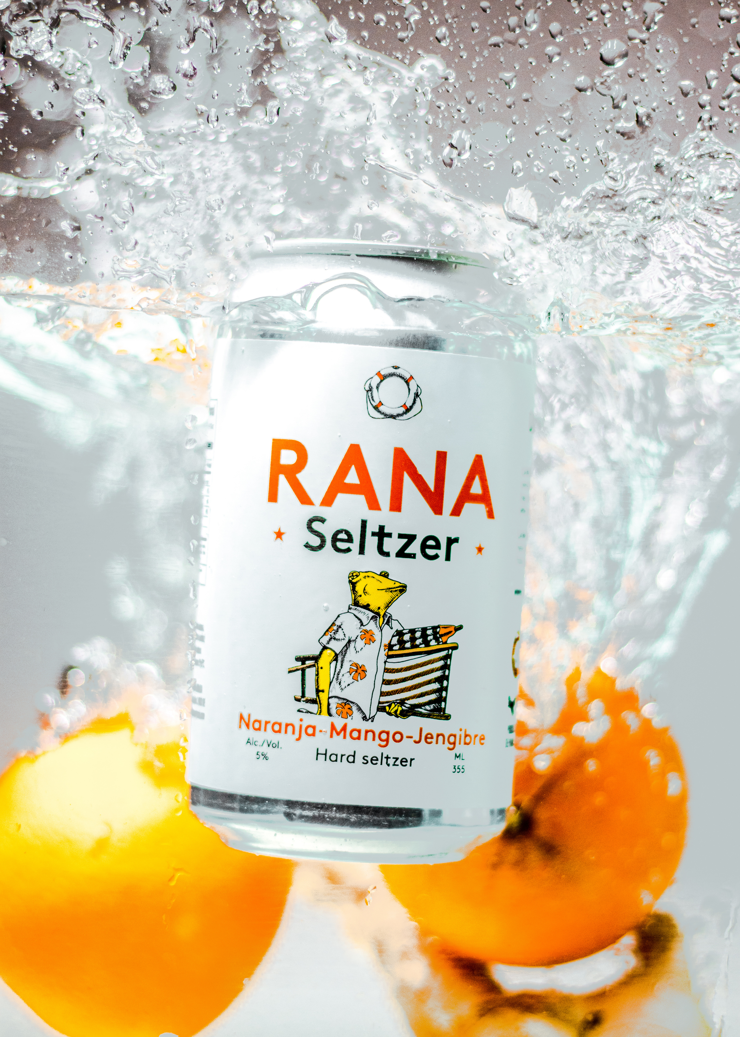 Hard Seltzer Mango Naranja Jengibre