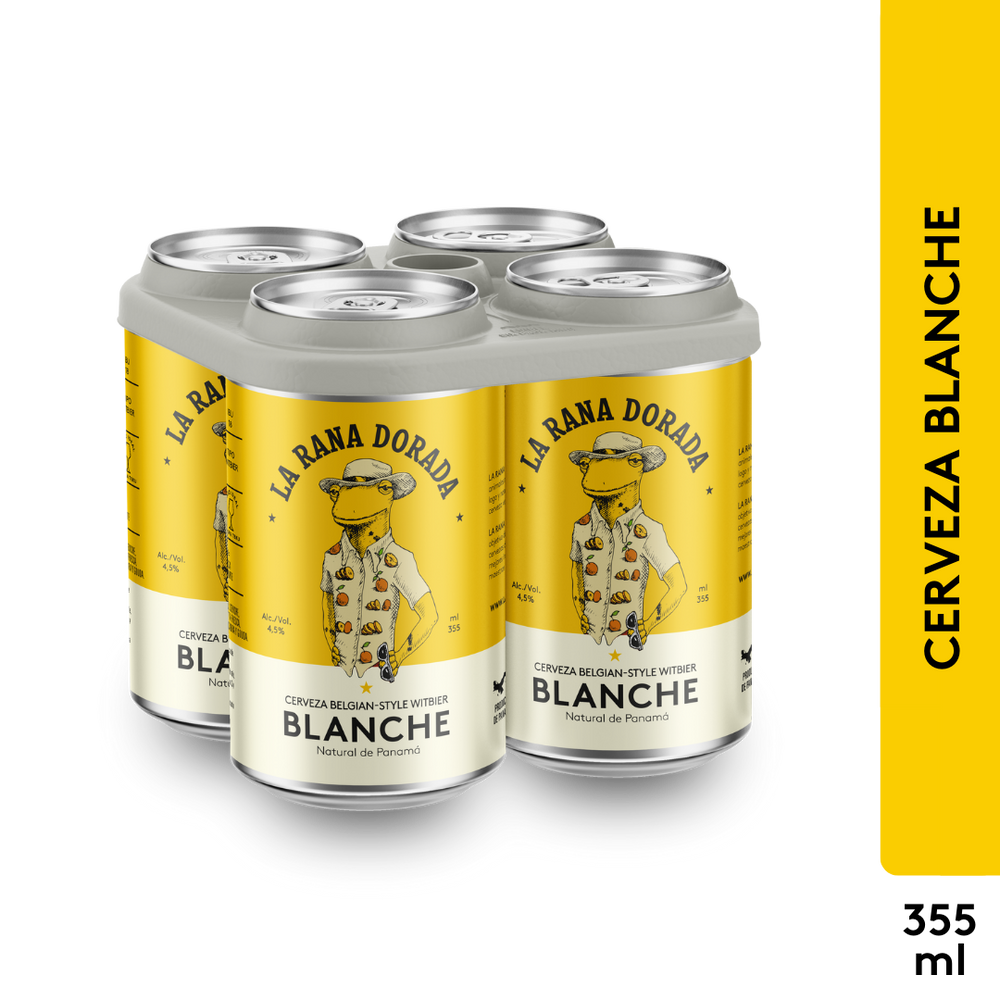 Cerveza Blanche Lata - 355ml - La Rana Dorada