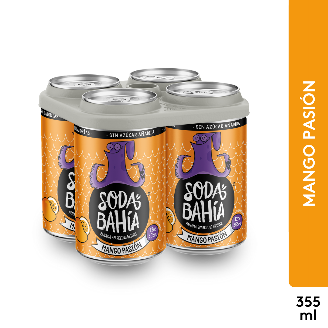 Soda Bahía Mango Pasión Lata - 355ml