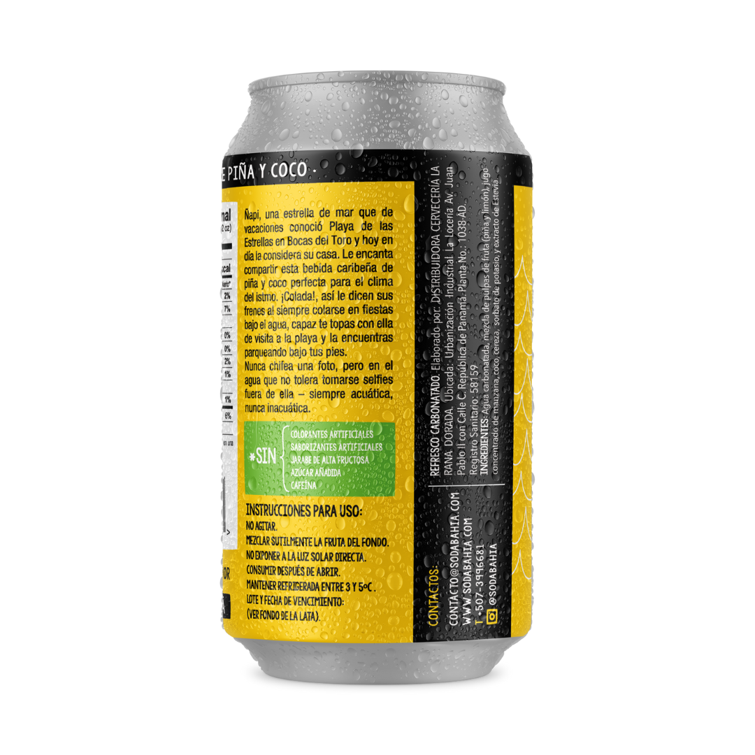 Soda Bahía Ñapi Colada Lata - 355ml