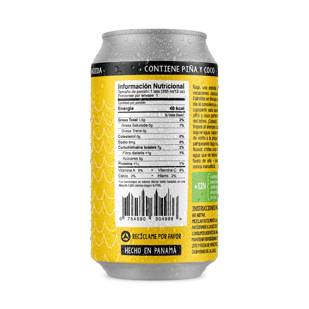 Soda Bahía Ñapi Colada Lata - 355ml