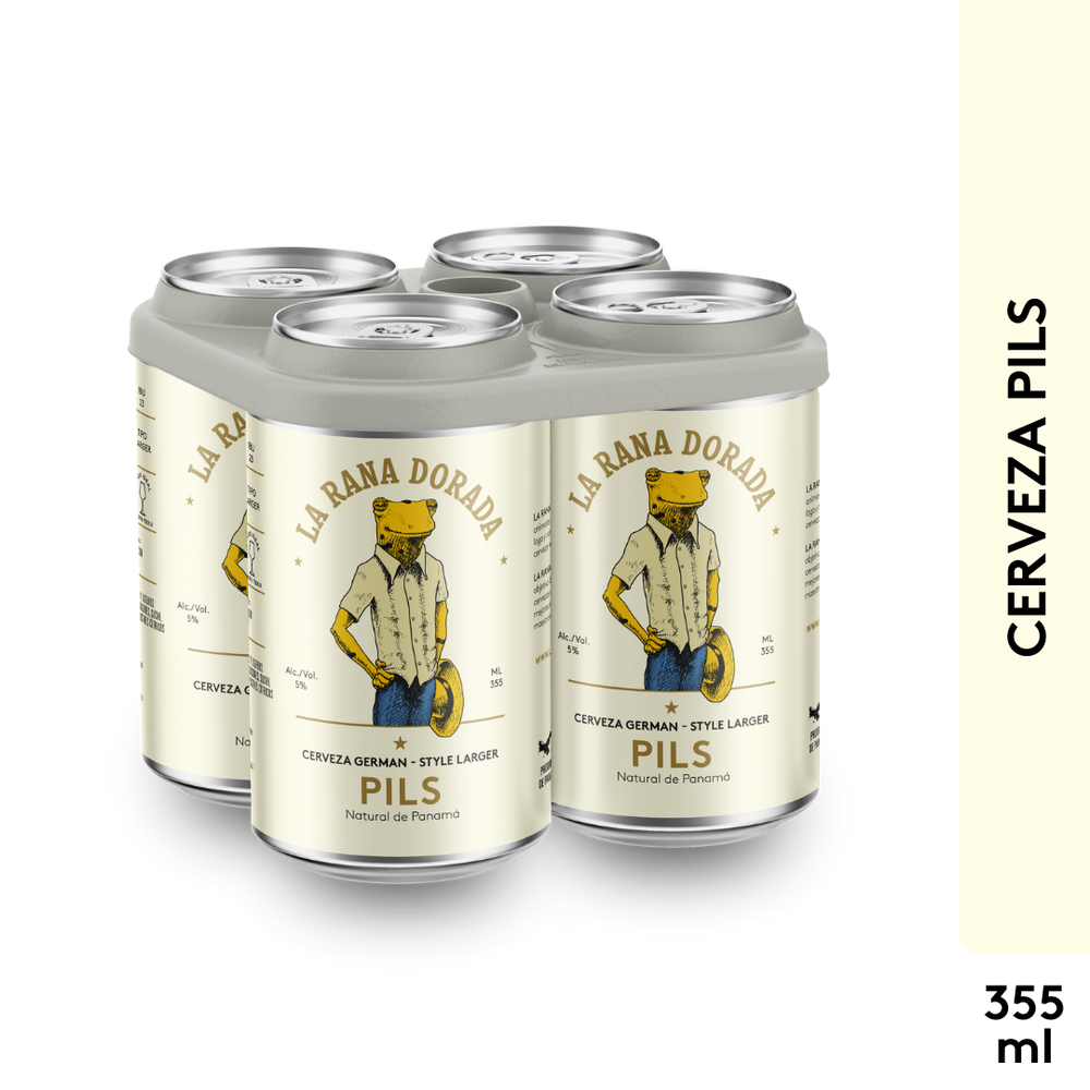 Cerveza Pils Lata - 355ml - La Rana Dorada